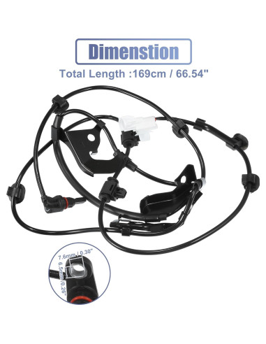 Sensor de Velocidad ABS Frontal Izquierdo uxcell para Toyota Hilux 2015-2022