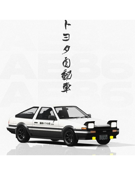 Decoración para Tablero de Auto Fannasi AE86 1:64 Decoración para Tablero de Auto Fannasi AE86 1:64