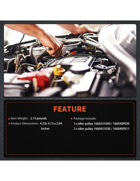 Kit Polea Tensora Labwork para Toyota 4Runner Tacoma 4.0L V6 Kit Polea Tensora Labwork para Toyota 4Runner Tacoma 4.0L V6