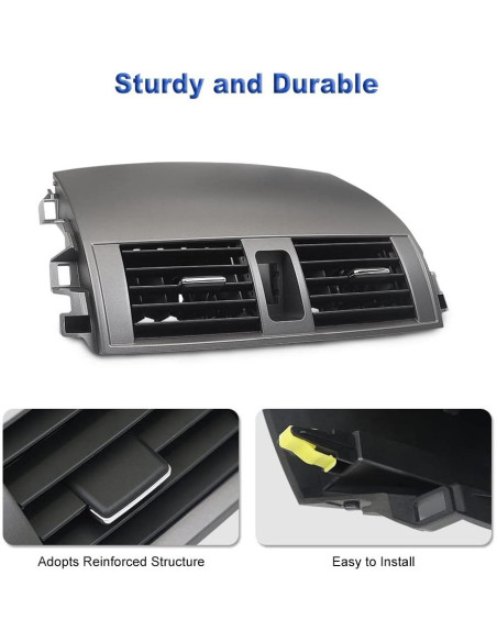 Panel de Ventilación A/C JDMON para Toyota Corolla 2008-2013 Panel de Ventilación A/C JDMON para Toyota Corolla 2008-2013