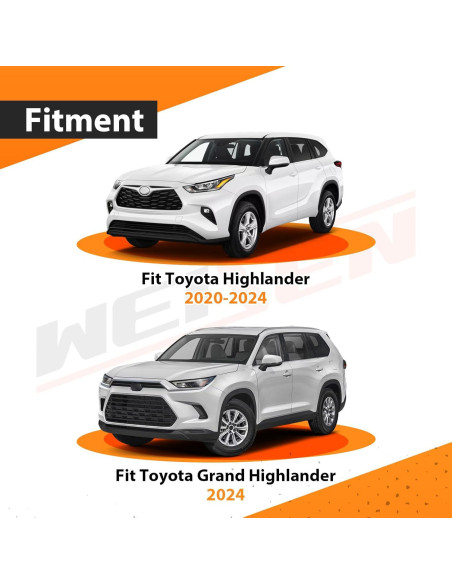 Kit Arnés Cableado Remolque WeiSen para Toyota Highlander 2020-2025 Kit Arnés Cableado Remolque WeiSen para Toyota Highlander 2020-2025
