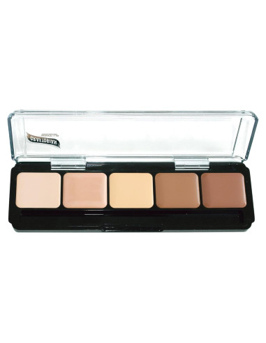 Paleta de Maquillaje Graftobian Crme Glamour HD 5 Colores Claro