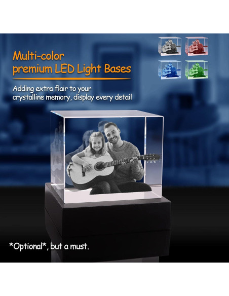 Foto de cristal 3D personalizada PD 3DPIXDANCE 7.49x8.99 cm Foto de cristal 3D personalizada PD 3DPIXDANCE 7.49x8.99 cm