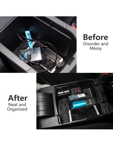 Organizador de Consola Central Toyota Corolla 2019-2025 con Carga USB