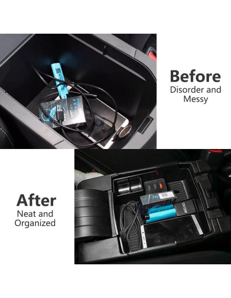 Organizador de Consola Central Toyota Corolla 2019-2025 con Carga USB Organizador de Consola Central Toyota Corolla 2019-2025 con Carga USB