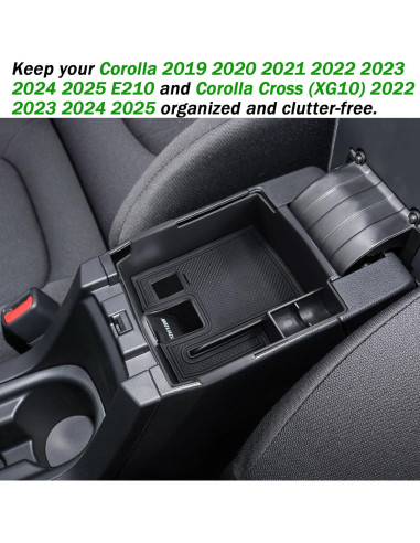 Organizador de Consola Central TACOBRO para Toyota Corolla 2019-2025