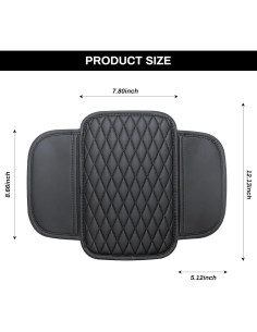 Cubierta de Consola Central Ouzorp de Cuero Microfibra 30x20cm 2