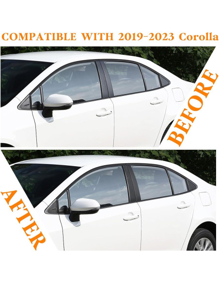 Kit Recubrimiento Postes Pilar Puerta Bilisin Toyota Corolla 2019-2023 Kit Recubrimiento Postes Pilar Puerta Bilisin Toyota Corolla 2019-2023