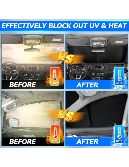 Protector Solar Karltys 3PCS para Toyota Corolla Cross 2022-2025 Protector Solar Karltys 3PCS para Toyota Corolla Cross 2022-2025
