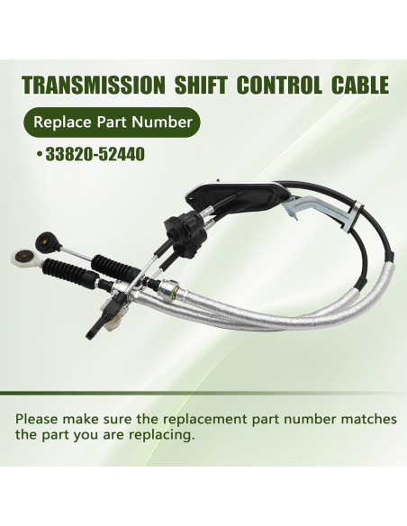 Cable de Cambio de Transmisión Manual GXARTS 33820-52440 Toyota Yaris 2006-2016 Cable de Cambio de Transmisión Manual GXARTS 33820-52440 Toyota Yaris 2006-2016