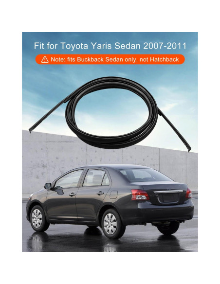 Moldura de Goteo Techo ULZOZN para Toyota Yaris Sedán 2007-2011 Moldura de Goteo Techo ULZOZN para Toyota Yaris Sedán 2007-2011