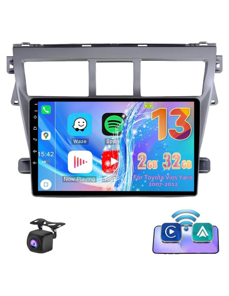 Estéreo de Coche Android 13 9" IKASEFU Toyota Vios Yaris Estéreo de Coche Android 13 9" IKASEFU Toyota Vios Yaris
