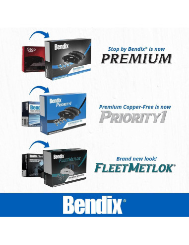 Pastillas de Freno Delanteras Bendix Fleet Metlok MKD1210FM