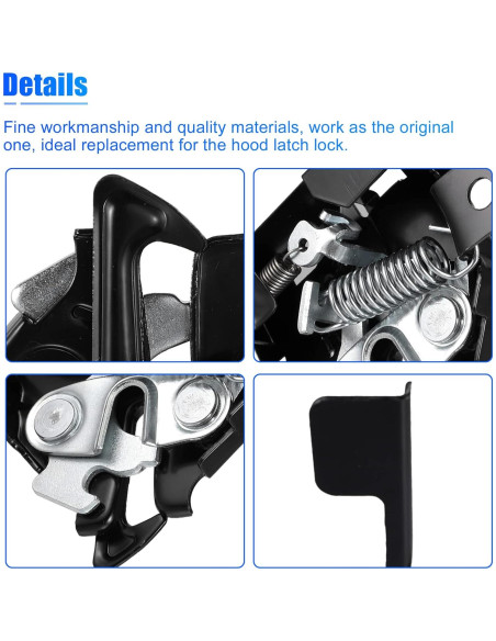 Cerradura del Capó Motor X AUTOHAUX para Toyota Corolla 2014-2019 Cerradura del Capó Motor X AUTOHAUX para Toyota Corolla 2014-2019