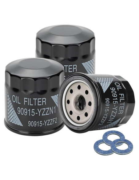 Filtro de aceite TOPVOP 90915-YZZN1 + 3 arandelas - Toyota Filtro de aceite TOPVOP 90915-YZZN1 + 3 arandelas - Toyota