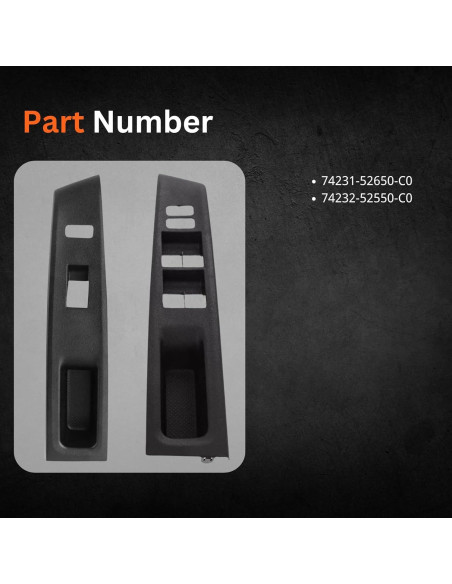 Panel de Interruptor Ventana Toyota Yaris 2012-2014 AUTO OCCASION Panel de Interruptor Ventana Toyota Yaris 2012-2014 AUTO OCCASION