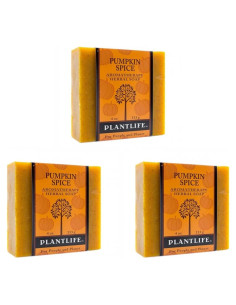 Jabón en Barra de Especias de Calabaza Plantlife 3 Unidades 113g