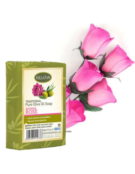 Jabón de Oliva Rosa Kalliston con Piedra Pómez 4 Unidades Jabón de Oliva Rosa Kalliston con Piedra Pómez 4 Unidades