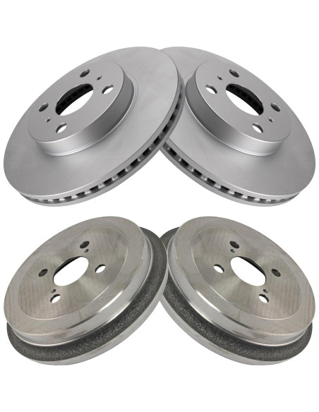 Juego de Discos de Freno TRQ G-Coated 4 Piezas Toyota Yaris Juego de Discos de Freno TRQ G-Coated 4 Piezas Toyota Yaris