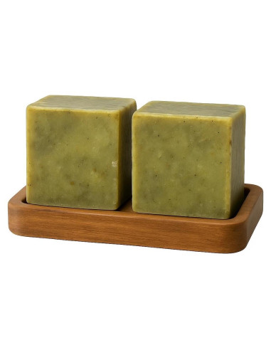 Jabón de Aleppo 2-Pack 340 g - 20% Laurel 80% Oliva Natural