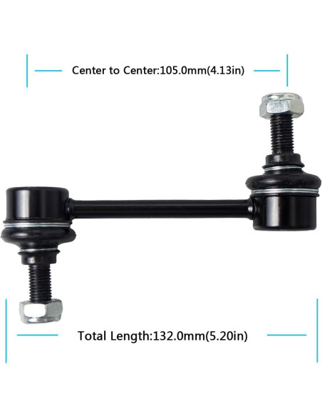 2 Piezas Enlace Estabilizador Trasero AUQDD K9545 para Toyota 2 Piezas Enlace Estabilizador Trasero AUQDD K9545 para Toyota