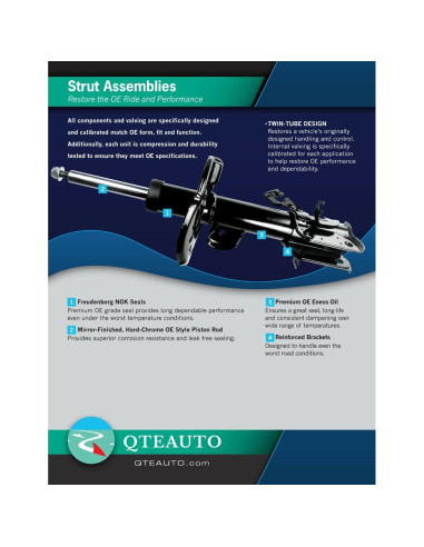 Amortiguador Trasero PM Auto para Toyota Corolla 2009-2013