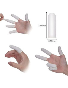Dedales de Láttex Cuttte Medianos 330 Pcs Protectores de Dedos 2