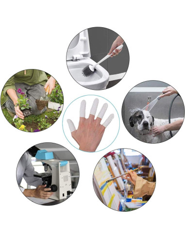 Dedales de Láttex Cuttte Medianos 330 Pcs Protectores de Dedos