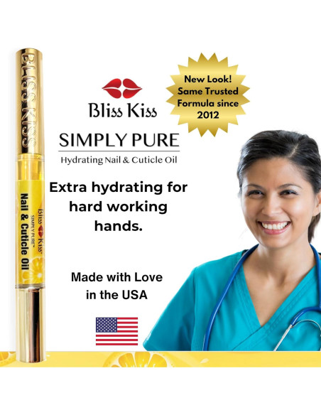 Bolígrafo de Aceite para Cutículas Bliss Kiss 12.7cm - Aroma Crujiente Bolígrafo de Aceite para Cutículas Bliss Kiss 12.7cm - Aroma Crujiente