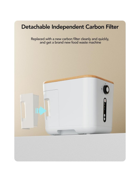 Compostador Eléctrico iDOO 3L para Cocina, Sin Olores, Blanco Compostador Eléctrico iDOO 3L para Cocina, Sin Olores, Blanco