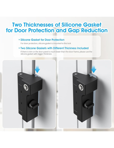 Cerradura de Refuerzo de Seguridad AST para Puerta - Negro Mate Cerradura de Refuerzo de Seguridad AST para Puerta - Negro Mate