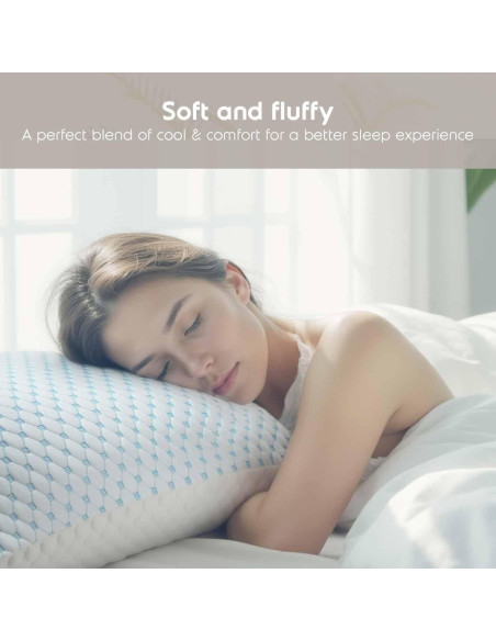 Almohada Refrigerante Nestl Estándar 50.8x71.1 cm Ajustable Almohada Refrigerante Nestl Estándar 50.8x71.1 cm Ajustable