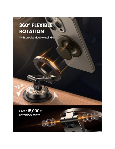 Soporte para Coche Lamicall MagSafe Todo Metal Ajustable Soporte para Coche Lamicall MagSafe Todo Metal Ajustable