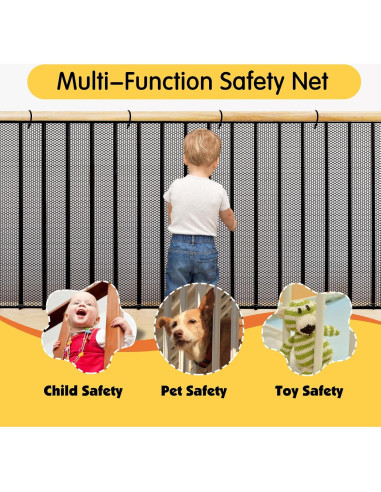Red de Seguridad Cupount 3.0m x 1.0m para Bebés y Mascotas