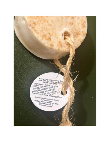 Barra de Jabón Natural BioAlei Restaurador 90g Avena Oliva Coco