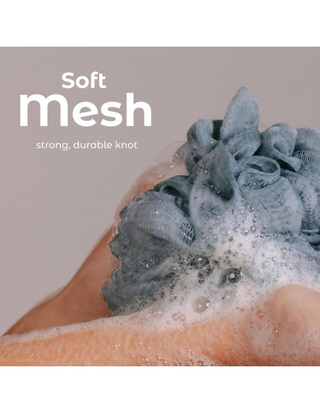Esponjas de Ducha Loofah MainBasics - Juego de 3, Exfoliantes Esponjas de Ducha Loofah MainBasics - Juego de 3, Exfoliantes