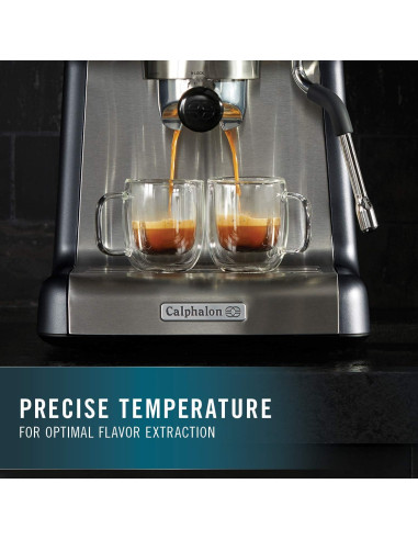 Máquina de Espresso Calphalon Temp iQ Acero Inoxidable 2L
