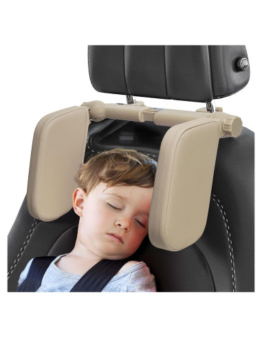 Almohada Reposacabezas Coche C COMCROSFLY Beige Ajustable