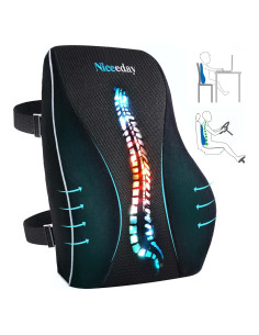 Cojín Lumbar Ergonómico Niceeday 3D para Silla de Oficina