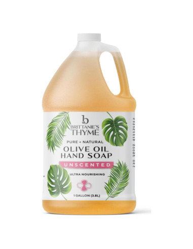 Jabón Líquido Orgánico de Aceite de Oliva Brittanie 3.78L
