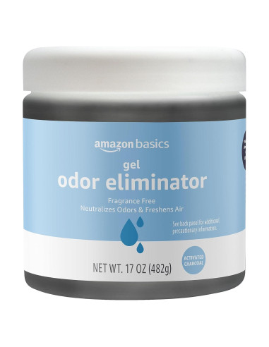 Eliminador de Olores en Gel Amazon Basics, Carbón Activado, 482 g