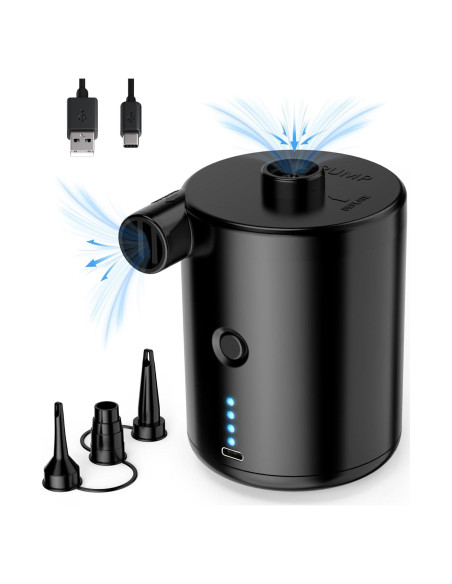 Bomba de aire eléctrica TECHSHARE LQ-168, 4000mAh, 0.29kg Bomba de aire eléctrica TECHSHARE LQ-168, 4000mAh, 0.29kg