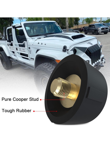 Tapa de Eliminación de Antena BASIKER para Jeep Wrangler Gladiator Tapa de Eliminación de Antena BASIKER para Jeep Wrangler Gladiator