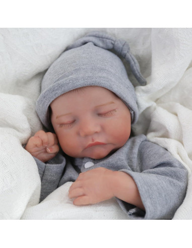 Muñeca Reborn Realista WOOROY 45.72 cm Cuerpo de Vinilo