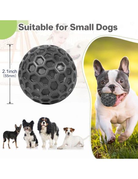 Pelota de perro DISSKNIC pequeña negra para masticar y jugar Pelota de perro DISSKNIC pequeña negra para masticar y jugar