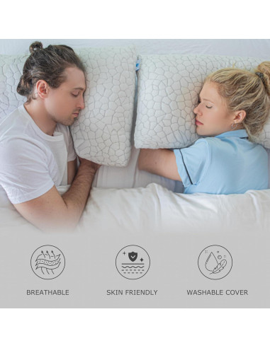Almohada Ajustable Pharmedoc Espuma Viscoelástica Queen