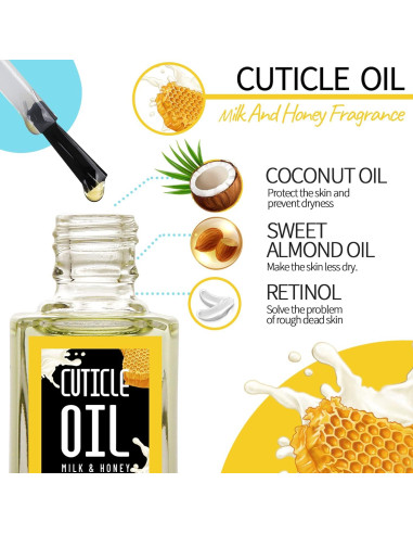 Kit de Cuidado de Cutículas Teenitor con Removedor y Aceite 20ml