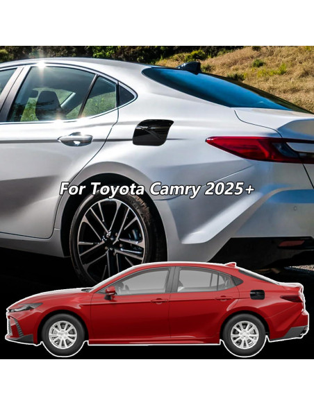Cubierta de Tanque de Combustible Toyota Camry 2025 ABS Negro Cubierta de Tanque de Combustible Toyota Camry 2025 ABS Negro