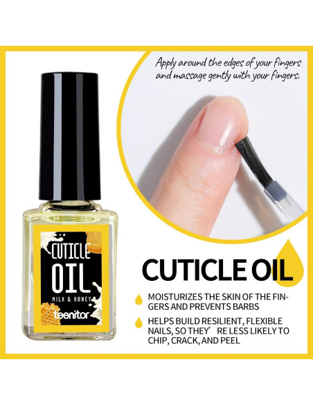 Kit de Cuidado de Cutículas Teenitor con Removedor y Aceite 20ml Kit de Cuidado de Cutículas Teenitor con Removedor y Aceite 20ml
