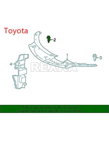 Clips de Retención para Radiador Toyota Lexus 10pcs 7mm Clips de Retención para Radiador Toyota Lexus 10pcs 7mm